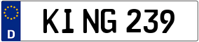 Trailer License Plate